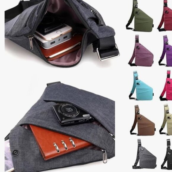 Blue Sling Cross body Bag by lpng - Picture 5 of 12